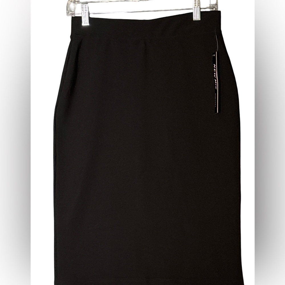 New Mix Black Pencil Skirt - Stretchy & Stylish Large